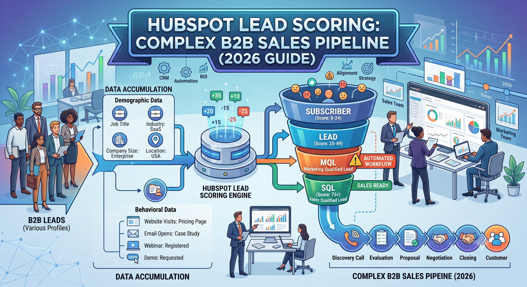 How to Set Up HubSpot Lead Scoring for Complex B2B Sales Pipelines (2026 Guide)